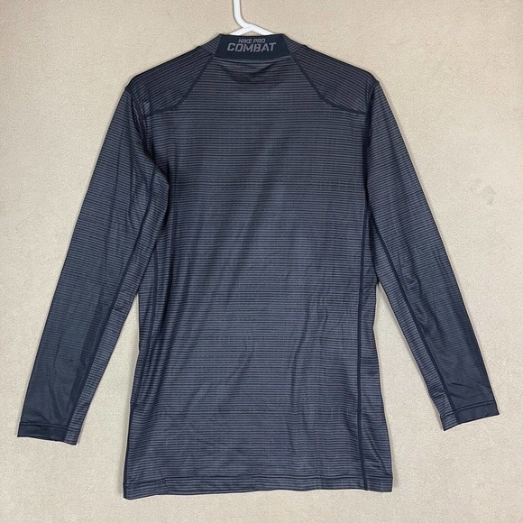 Nike Pro Combat Athletic Top Adult Extra Large Black Compression Hyperwarm Mens - Picture 13 of 14